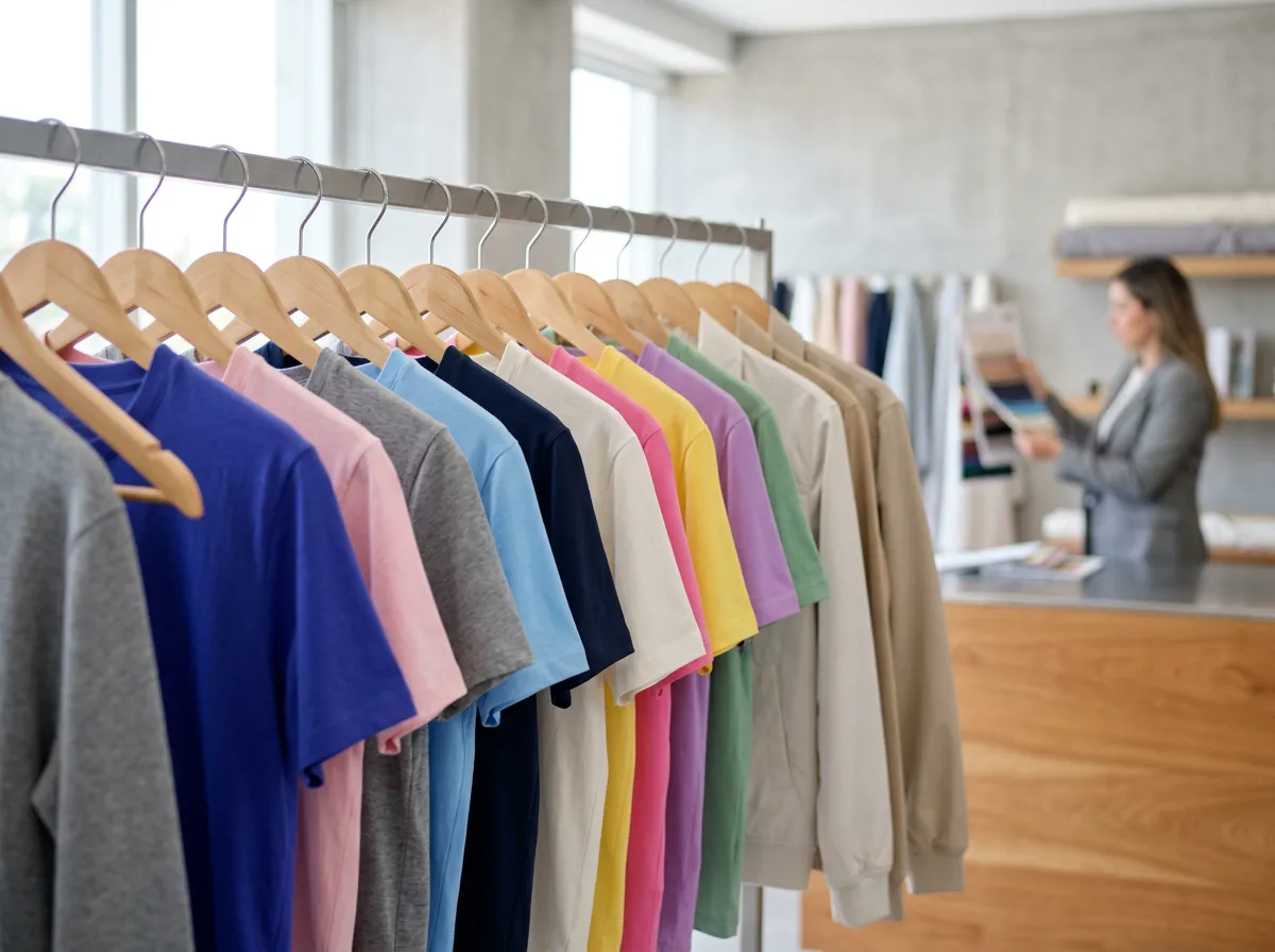 Ropa básica doblada en estante